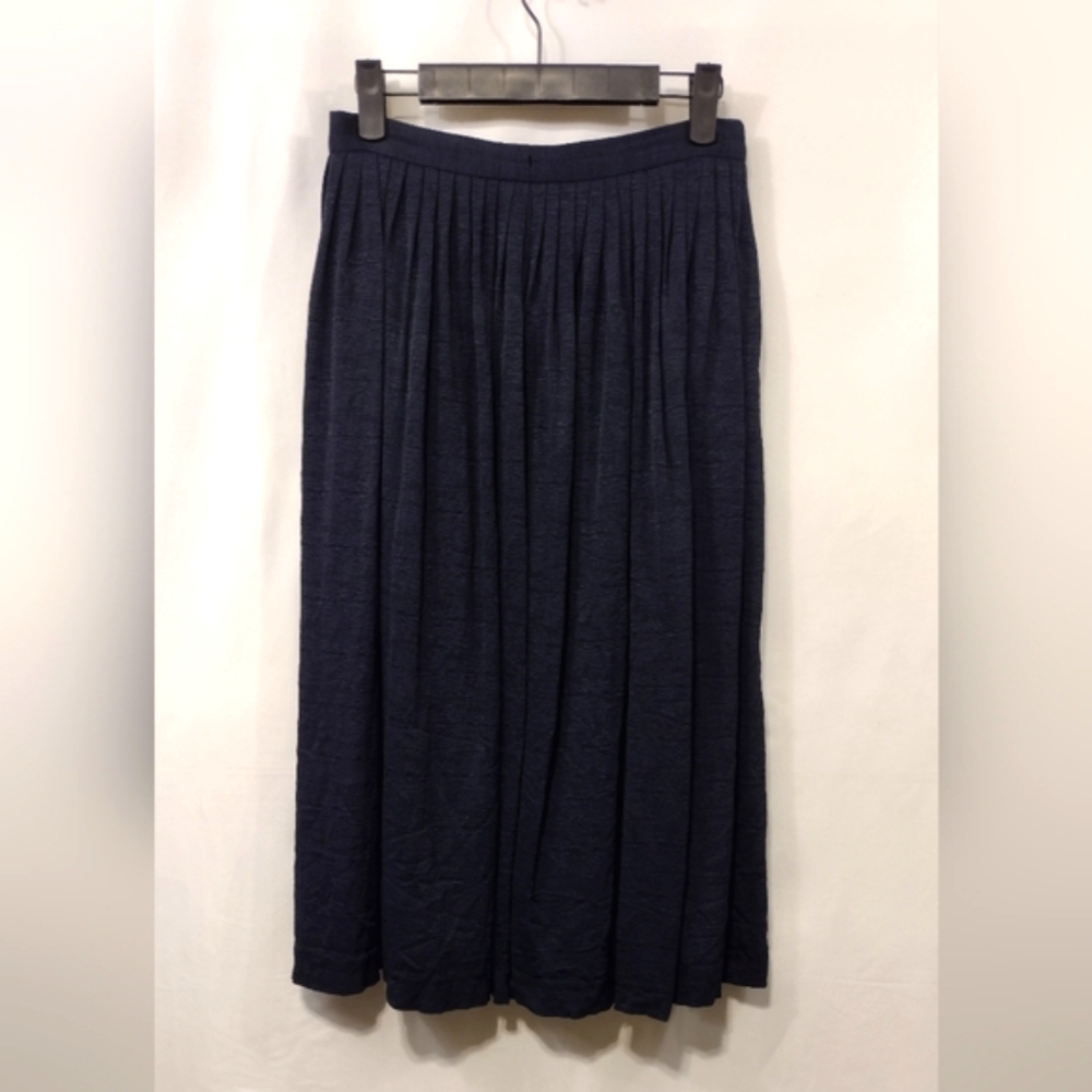 Samuji Pleated Skirt Women's 34 Black Preppy Academia Retro 90s Y2K